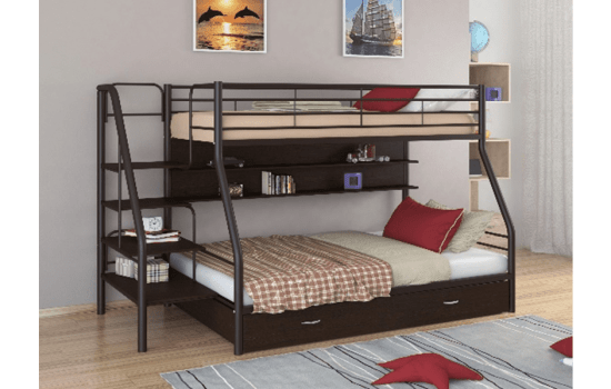Кровать двухъярусная металлическая Лофт-2я